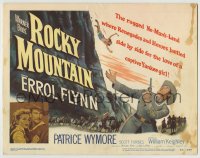 8k280 ROCKY MOUNTAIN TC 1950 part renegade part hero Errol Flynn & pretty Patrice Wymore, Civil War
