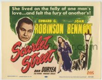 8k288 SCARLET STREET TC R1953 Fritz Lang film noir, Edward G. Robinson, Joan Bennett, Dan Duryea