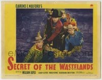 8k885 SECRET OF THE WASTELANDS LC 1941 William Boyd as Hopalong Cassidy rescues Andy Clyde, rare!