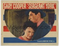 8k887 SERGEANT YORK LC 1941 best close up of Gary Cooper & Joan Leslie, Howard Hawks classic!