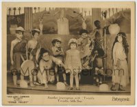 8k904 STAGE FRIGHT LC 1923 Joe Cobb, baby Farina & Our Gang kids as Emperor Nero & his court!
