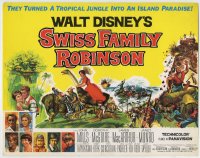 8k317 SWISS FAMILY ROBINSON TC 1960 John Mills, Walt Disney family fantasy classic, cool art!