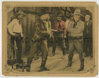8k909 TABLE TOP RANCH LC 1922 America's Pal Neal Hart doesn't even flinch at bad guy's gun!