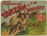8k321 TARZAN & HIS MATE Spanish/US TC 1933 Johnny Weissmuller & Maureen O'Sullivan + wild animals!