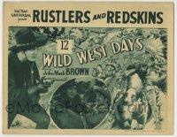 8k359 WILD WEST DAYS chapter 12 TC 1937 Johnny Mack Brown in Universal serial, Rustlers & Redskins!