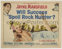 8k360 WILL SUCCESS SPOIL ROCK HUNTER TC 1957 sexy Jayne Mansfield wearing only a sheet, Tony Randall