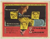 8k364 WITNESS TO MURDER TC 1954 no one believes what Barbara Stanwyck saw except the murderer!