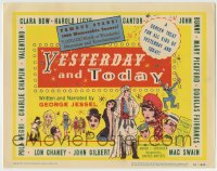 8k369 YESTERDAY & TODAY TC 1953 classic old-time silent stars including Chaplin & Harold Lloyd!