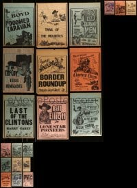 8m010 LOT OF 21 11x14 LOCAL THEATER WESTERN WINDOW CARDS 1930s-1940s images from cowboy movies!