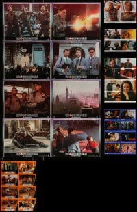8m059 LOT OF 6 FOLDED GERMAN LOBBY CARD POSTERS 1980s-1990s great scenes from a variety of movies!