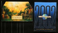 8m172 LOT OF 2 CD-ROM PRESSKITS 2000s El Dorado & Universal 2002 coming attractions!