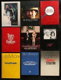8m159 LOT OF 9 PRESSKITS 1983 - 2005 containing a total of 12 8x10 stills & 2 CDs + supplements!