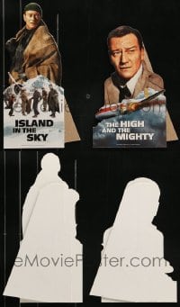 8m013 LOT OF 2 JOHN WAYNE VIDEO MINI STANDEES 2000s Island in the Sky, High and the Mighty!