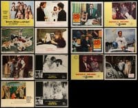 8m076 LOT OF 14 LOBBY CARDS 1960s-1970s great scenes from a variety of different movies!