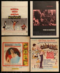 8m007 LOT OF 4 TRIMMED MOSTLY UNFOLDED WINDOW CARDS 1960s-1970s Gypsy, The Damned & more!