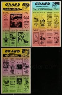 8m006 LOT OF 3 LOCAL THEATER WINDOW CARDS 1970s Superman, Lord of the Rings & more!