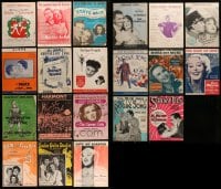 8m021 LOT OF 20 SHEET MUSIC 1930s-1950s great songs from a variety of different movies