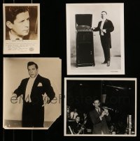 8m336 LOT OF 4 8X10 PHOTOS OF MUSICIANS 1930s-1950s Rudy Vallee, Mario Lanza, Benny Goodman