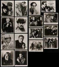 8m456 LOT OF 17 SHERLOCK HOLMES REPRO 8X10 PHOTOS 1980s Basil Rathbone, Clive Brook & more!