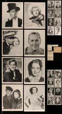 8m246 LOT OF 24 MOVIE STAR PORTRAITS 1935 great images of top Hollywood leading men & women!