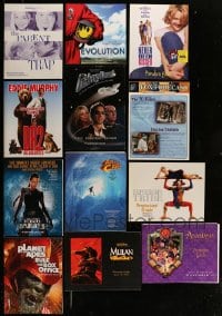 8m023 LOT OF 13 PROMO BROCHURES 1990s-2000s great images from a variety of different movies!