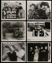 8m472 LOT OF 6 THREE STOOGES REPRO 8X10 PHOTOS 1980s great images of Moe, Larry & Curly!
