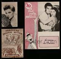 8m256 LOT OF 3 DEBRA PAGET ITEMS 1950s great images of the sexy actress!