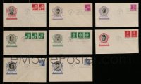 8m225 LOT OF 8 FAMOUS AMERICAN INVENTORS AND SCIENTISTS FIRST DAY COVER ENVELOPES 1940 cool!