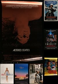 8m427 LOT OF 7 UNFOLDED SINGLE-SIDED MOSTLY 27X40 ONE-SHEETS 1980s-1990s cool movie images!