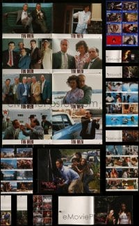 8m060 LOT OF 8 FOLDED GERMAN LOBBY CARD POSTERS 1980s-1990s great scenes from a variety of movies!