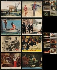 8m308 LOT OF 22 COLOR 8X10 STILLS AND MINI LOBBY CARDS 1950s-1970s from a variety of movies!
