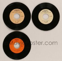 8m242 LOT OF 3 45 RPM RADIO PROMO RECORDS 1970s The Mysterious Island of Captain Nemo & more!