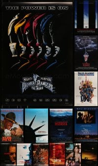 8m403 LOT OF 20 UNFOLDED DOUBLE-SIDED AND SINGLE-SIDED 27X40 ONE-SHEETS 1980s-2000s cool movie images!