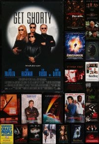 8m371 LOT OF 32 UNFOLDED MOSTLY DOUBLE-SIDED 27X40 ONE-SHEETS 1980s-1990s great movie images!
