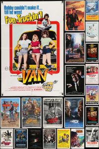 8m104 LOT OF 79 FOLDED ONE-SHEETS 1970s-1980s great images from a variety of different movies!