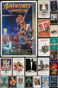 8m096 LOT OF 93 FOLDED ONE-SHEETS 1970s-1980s great images from a variety of different movies!