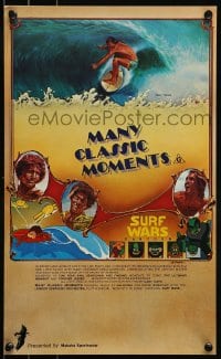 8p017 MANY CLASSIC MOMENTS Aust special poster 78 surfing, wacky Surf Wars cartoon as well!