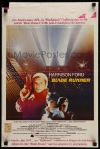 8p060 BLADE RUNNER Belgian 1982 Ridley Scott sci-fi classic, different art of Harrison Ford!