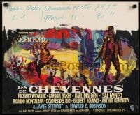 8p062 CHEYENNE AUTUMN Belgian 1964 John Ford, Ray art of Richard Widmark & Native Americans!