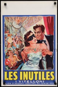 8p071 I VITELLONI Belgian 1953 Federico Fellini's The Young & The Passionate, wonderful art!