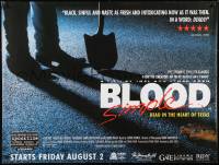 8p341 BLOOD SIMPLE advance British quad R1996 the Coen Brothers, Dead in the heart of Texas!