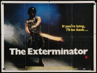 8p363 EXTERMINATOR British quad 1980 Robert Ginty is the man they pushed too far!