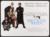 8p366 FISH CALLED WANDA British quad 1988 John Cleese, sexy Jamie Lee Curtis, Kline & Palin!