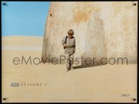 8p402 PHANTOM MENACE teaser DS British quad 1999 Star Wars Episode I, Anakin & Vader shadow!