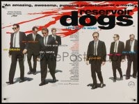 8p409 RESERVOIR DOGS DS British quad 1992 Quentin Tarantino, Keitel, Buscemi, Penn, non-NSS version