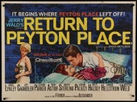 8p412 RETURN TO PEYTON PLACE British quad 1961 Lynley as Mackenzie returns to defend herself!