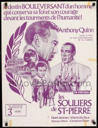 8p029 SHOES OF THE FISHERMAN Canadian 1969 Pope Anthony Quinn tries to prevent World War III!