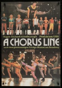8p149 CHORUS LINE East German 23x32 1986 image of New York City Broadway group!