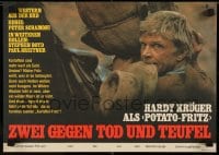 8p185 MONTANA TRAP East German 11x16 1986 great image of western cowboy Hardy Kruger and horse!