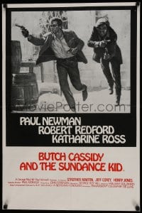 8p325 BUTCH CASSIDY & THE SUNDANCE KID English double crown 1969 Paul Newman, Robert Redford, Ross!